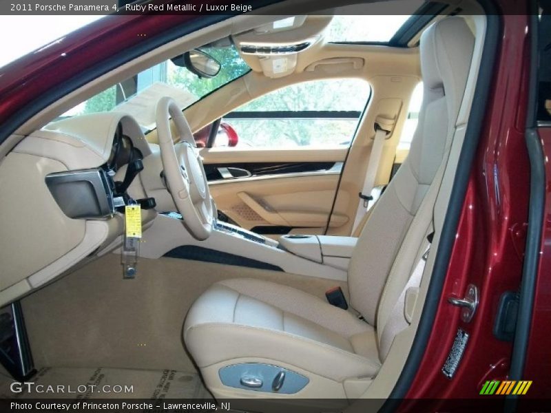Ruby Red Metallic / Luxor Beige 2011 Porsche Panamera 4