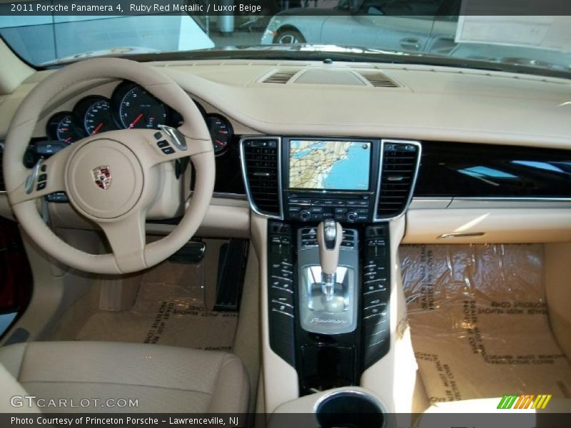 Ruby Red Metallic / Luxor Beige 2011 Porsche Panamera 4