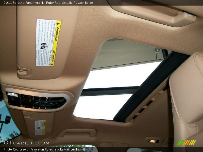 Ruby Red Metallic / Luxor Beige 2011 Porsche Panamera 4
