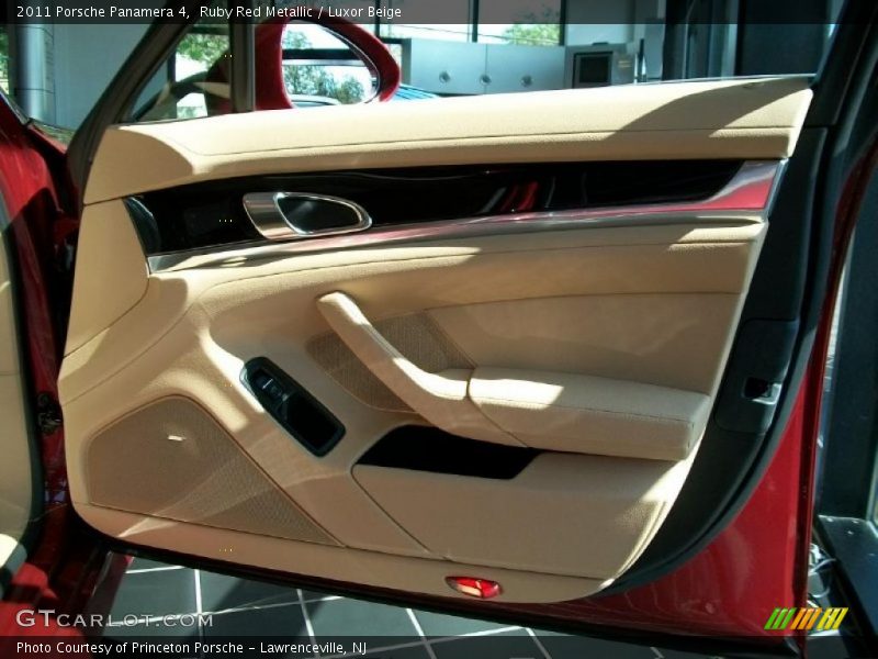Ruby Red Metallic / Luxor Beige 2011 Porsche Panamera 4