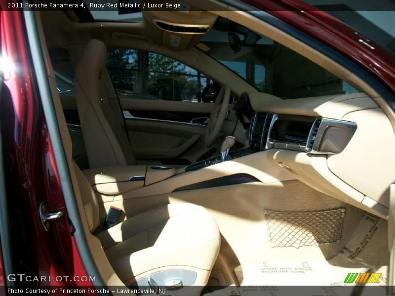 Ruby Red Metallic / Luxor Beige 2011 Porsche Panamera 4