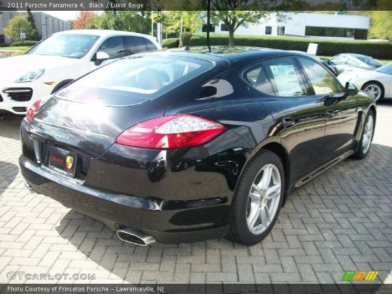Black / Luxor Beige 2011 Porsche Panamera 4