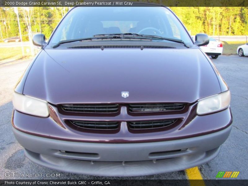 Deep Cranberry Pearlcoat / Mist Gray 2000 Dodge Grand Caravan SE