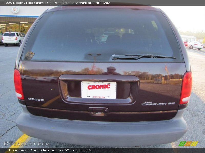 Deep Cranberry Pearlcoat / Mist Gray 2000 Dodge Grand Caravan SE