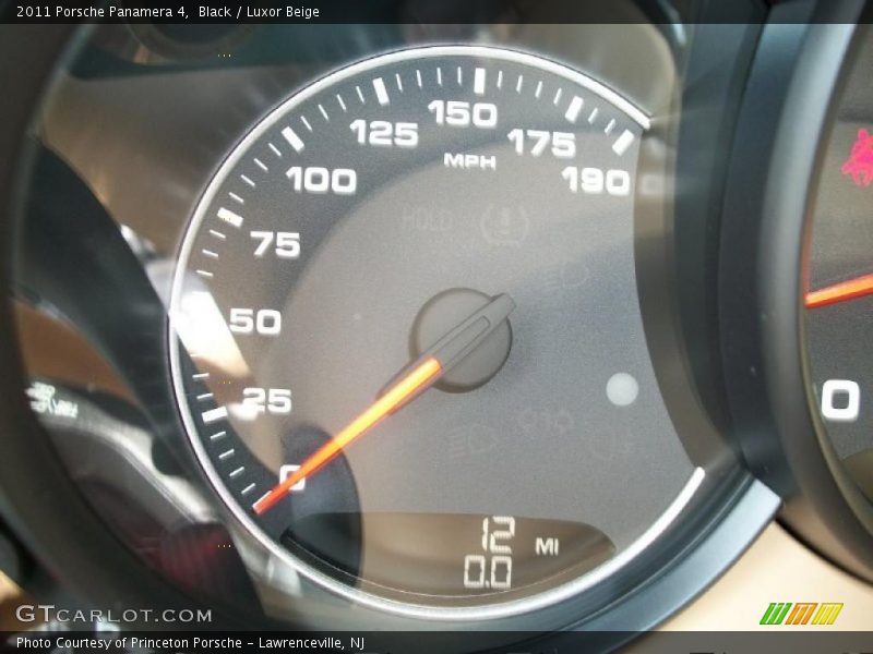Black / Luxor Beige 2011 Porsche Panamera 4
