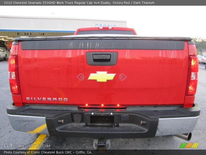 Victory Red / Dark Titanium 2010 Chevrolet Silverado 3500HD Work Truck Regular Cab 4x4 Dually