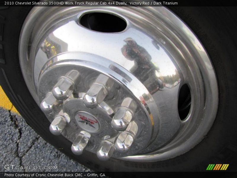 Victory Red / Dark Titanium 2010 Chevrolet Silverado 3500HD Work Truck Regular Cab 4x4 Dually