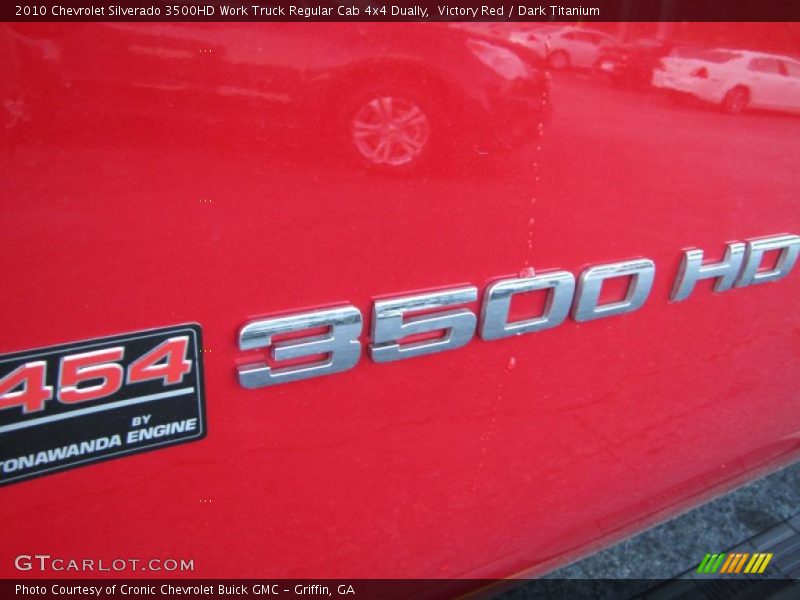 Victory Red / Dark Titanium 2010 Chevrolet Silverado 3500HD Work Truck Regular Cab 4x4 Dually