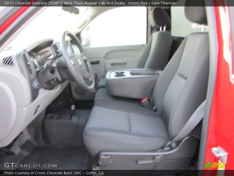 Victory Red / Dark Titanium 2010 Chevrolet Silverado 3500HD Work Truck Regular Cab 4x4 Dually