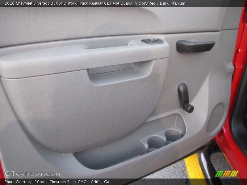 Victory Red / Dark Titanium 2010 Chevrolet Silverado 3500HD Work Truck Regular Cab 4x4 Dually