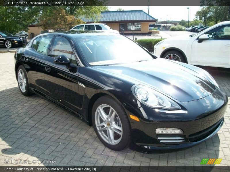 Black / Luxor Beige 2011 Porsche Panamera 4