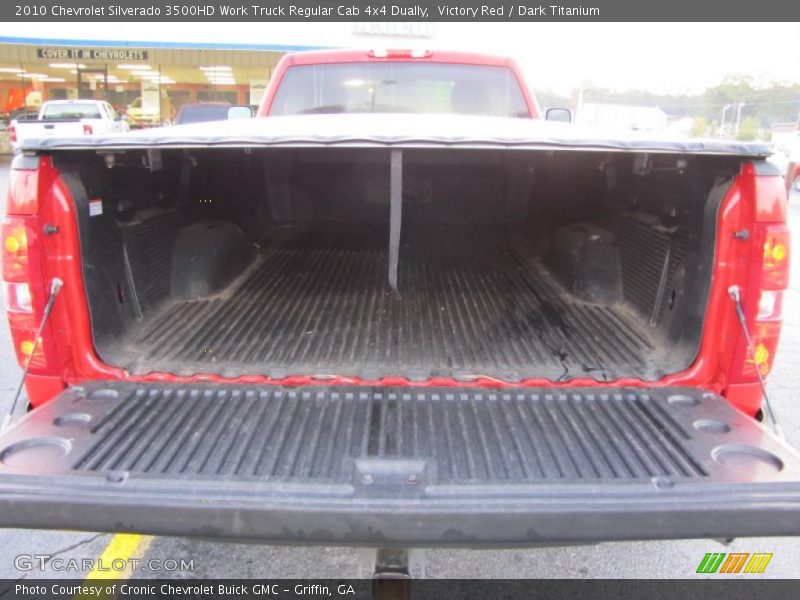 Victory Red / Dark Titanium 2010 Chevrolet Silverado 3500HD Work Truck Regular Cab 4x4 Dually