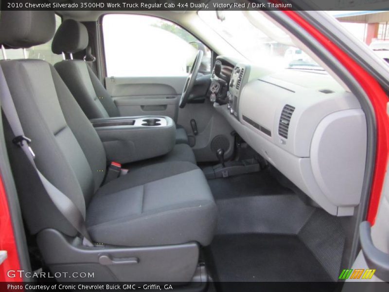 Victory Red / Dark Titanium 2010 Chevrolet Silverado 3500HD Work Truck Regular Cab 4x4 Dually