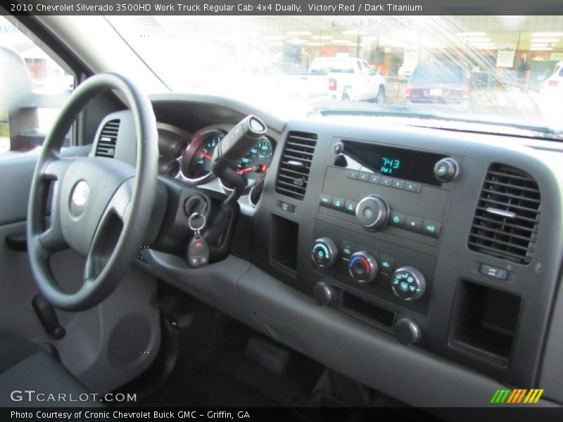 Victory Red / Dark Titanium 2010 Chevrolet Silverado 3500HD Work Truck Regular Cab 4x4 Dually