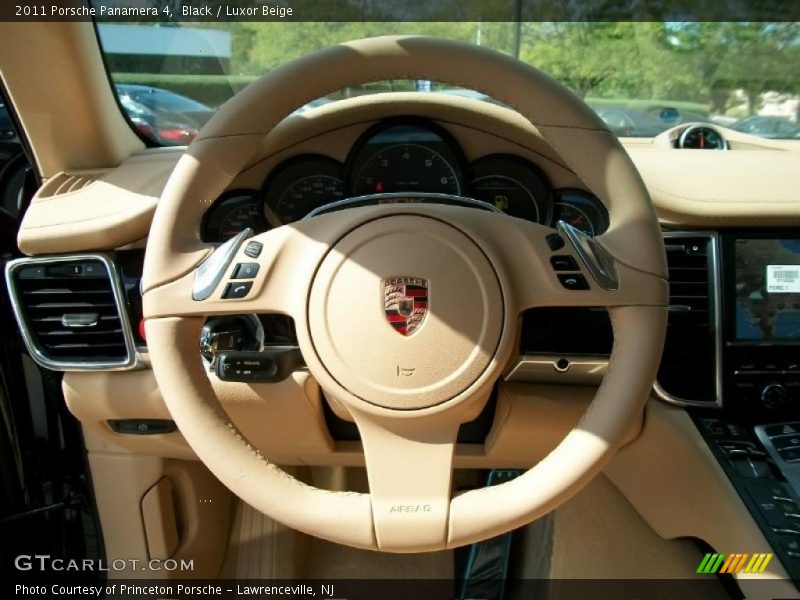 Black / Luxor Beige 2011 Porsche Panamera 4
