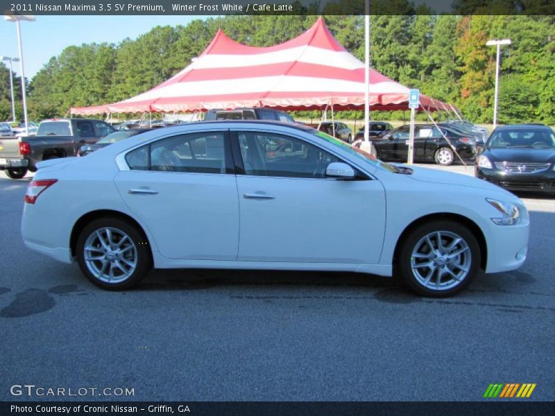Winter Frost White / Cafe Latte 2011 Nissan Maxima 3.5 SV Premium