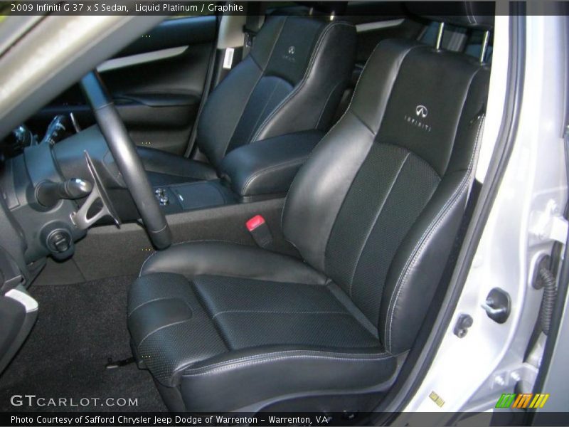  2009 G 37 x S Sedan Graphite Interior
