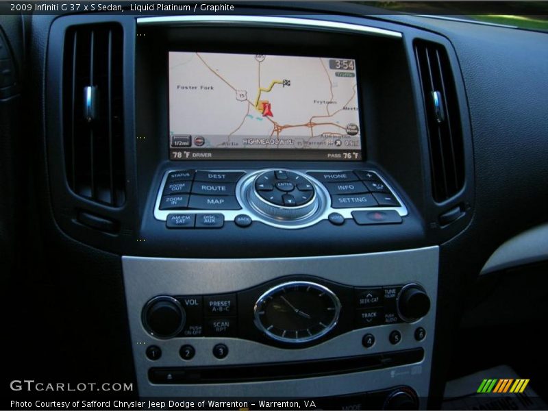 Liquid Platinum / Graphite 2009 Infiniti G 37 x S Sedan