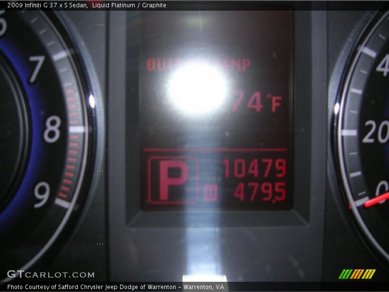 Liquid Platinum / Graphite 2009 Infiniti G 37 x S Sedan