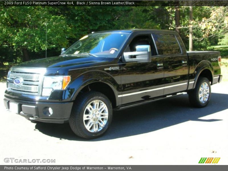 Black / Sienna Brown Leather/Black 2009 Ford F150 Platinum SuperCrew 4x4