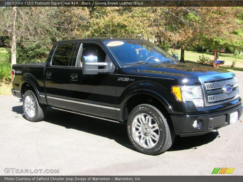 Black / Sienna Brown Leather/Black 2009 Ford F150 Platinum SuperCrew 4x4