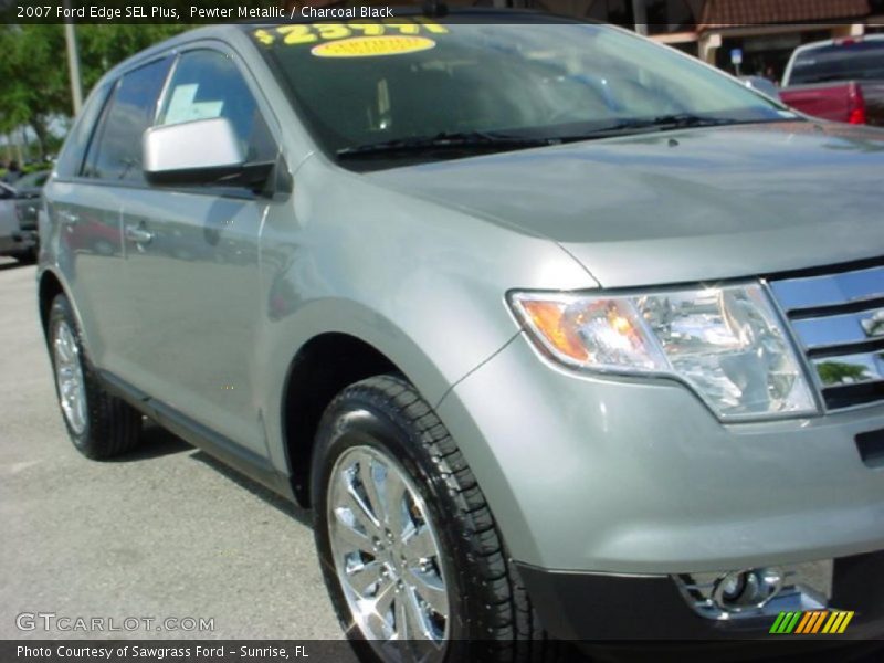 Pewter Metallic / Charcoal Black 2007 Ford Edge SEL Plus