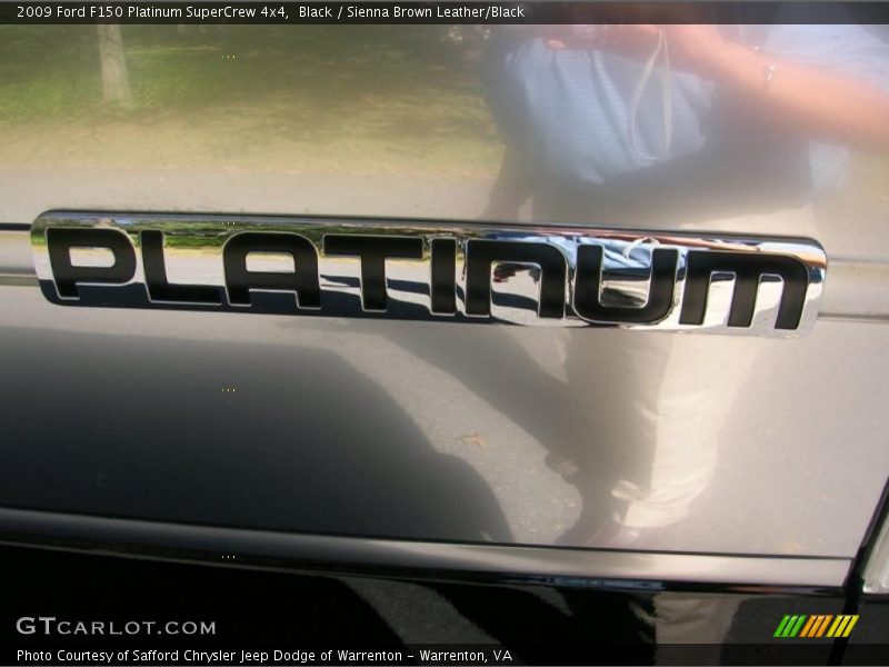 Black / Sienna Brown Leather/Black 2009 Ford F150 Platinum SuperCrew 4x4