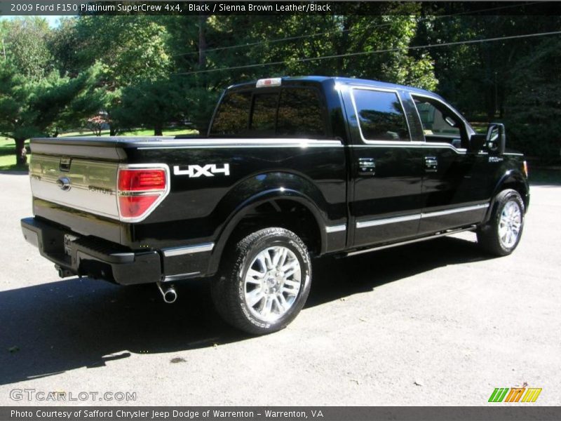 Black / Sienna Brown Leather/Black 2009 Ford F150 Platinum SuperCrew 4x4