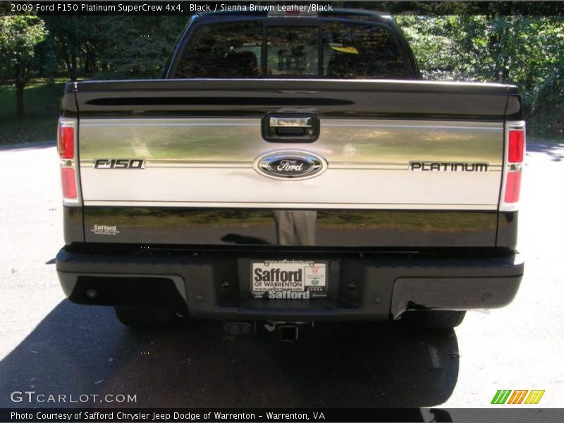 Black / Sienna Brown Leather/Black 2009 Ford F150 Platinum SuperCrew 4x4