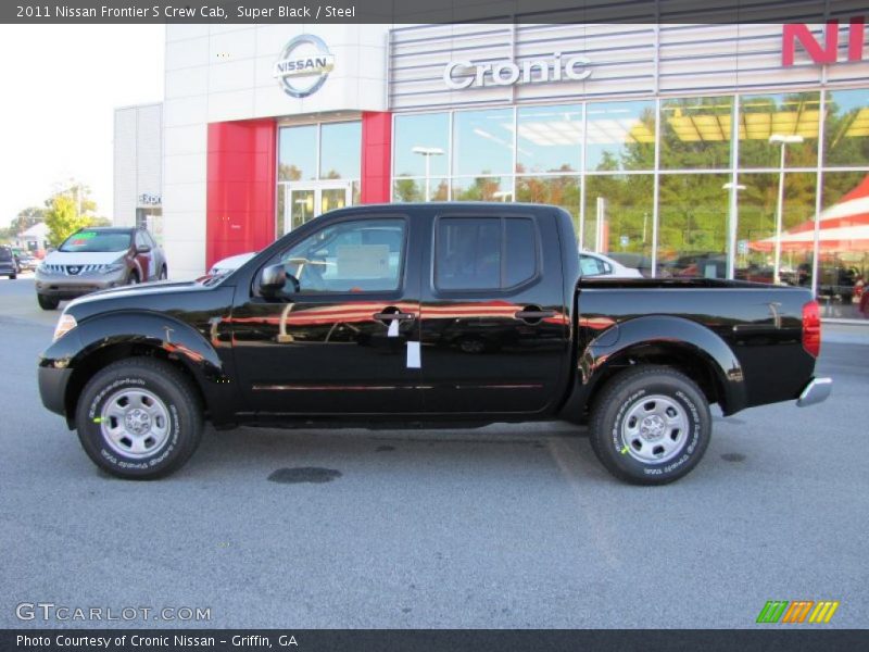Super Black / Steel 2011 Nissan Frontier S Crew Cab