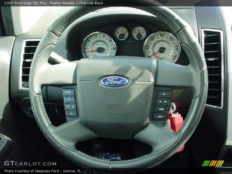 Pewter Metallic / Charcoal Black 2007 Ford Edge SEL Plus
