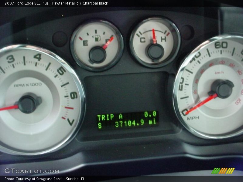 Pewter Metallic / Charcoal Black 2007 Ford Edge SEL Plus