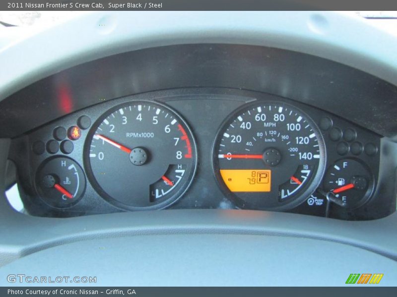 Super Black / Steel 2011 Nissan Frontier S Crew Cab