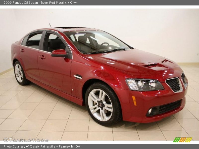 Sport Red Metallic / Onyx 2009 Pontiac G8 Sedan