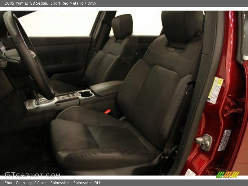 Sport Red Metallic / Onyx 2009 Pontiac G8 Sedan