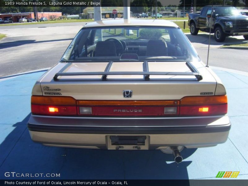 Laguna Gold Metallic / Beige 1989 Honda Prelude S