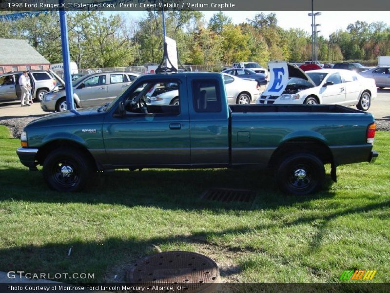 Pacific Green Metallic / Medium Graphite 1998 Ford Ranger XLT Extended Cab