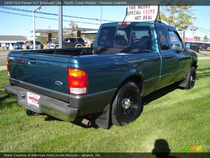 Pacific Green Metallic / Medium Graphite 1998 Ford Ranger XLT Extended Cab