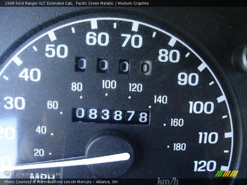 Pacific Green Metallic / Medium Graphite 1998 Ford Ranger XLT Extended Cab
