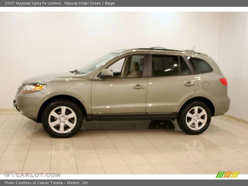 Natural Khaki Green / Beige 2007 Hyundai Santa Fe Limited
