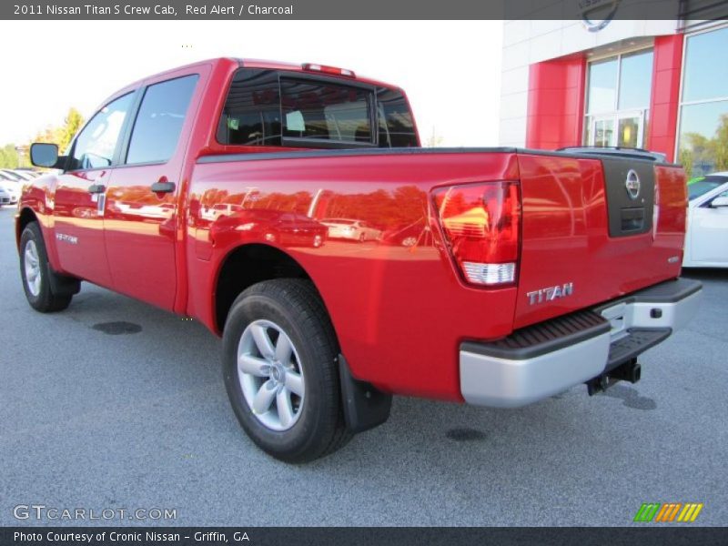 Red Alert / Charcoal 2011 Nissan Titan S Crew Cab