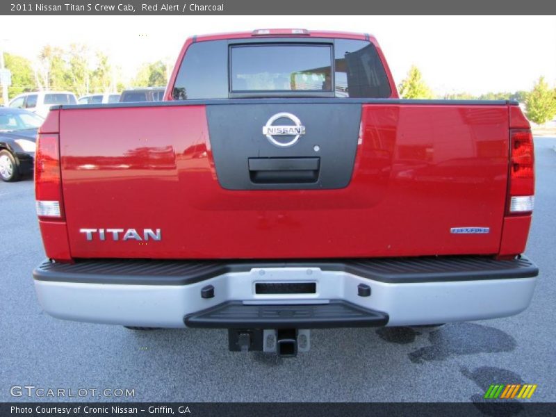 Red Alert / Charcoal 2011 Nissan Titan S Crew Cab