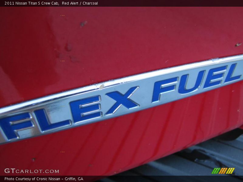 Red Alert / Charcoal 2011 Nissan Titan S Crew Cab