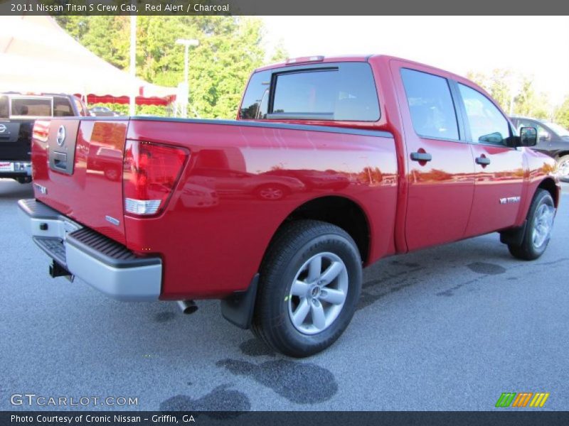 Red Alert / Charcoal 2011 Nissan Titan S Crew Cab