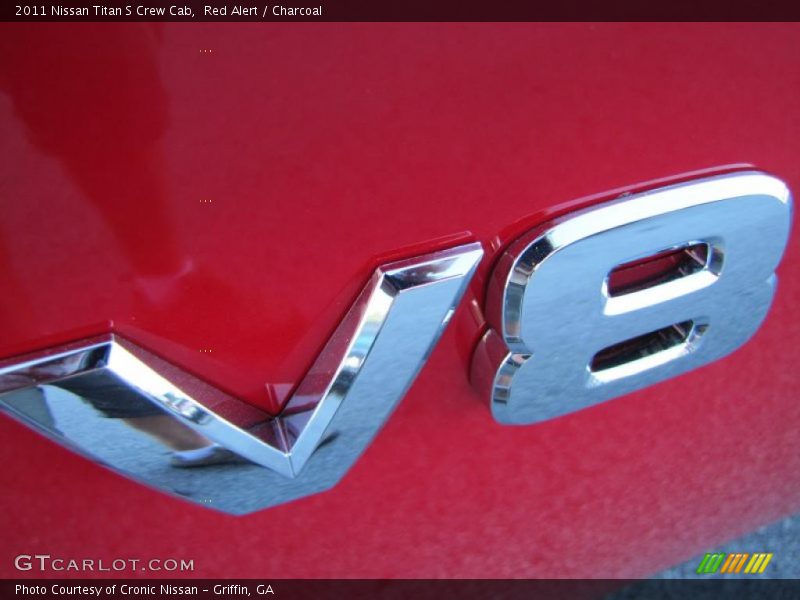 Red Alert / Charcoal 2011 Nissan Titan S Crew Cab