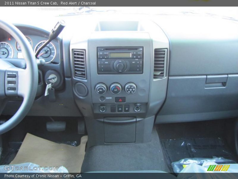 Red Alert / Charcoal 2011 Nissan Titan S Crew Cab
