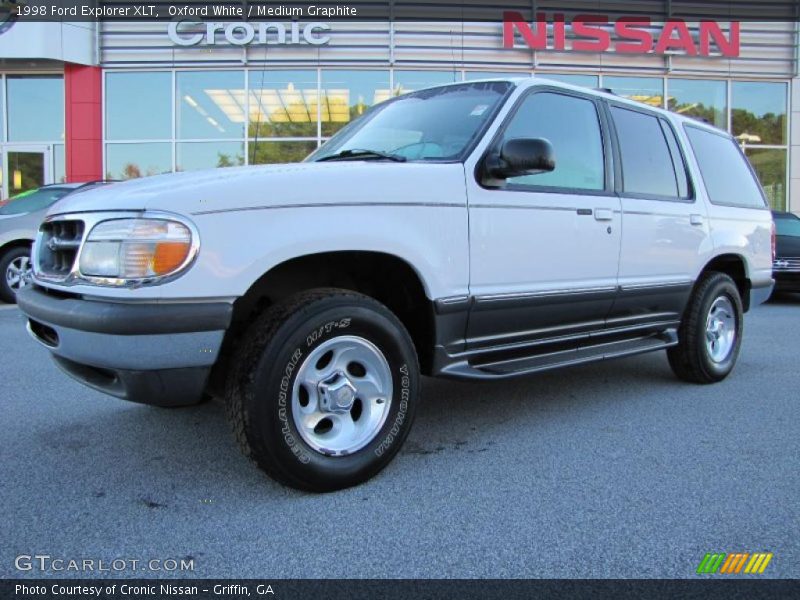 Oxford White / Medium Graphite 1998 Ford Explorer XLT