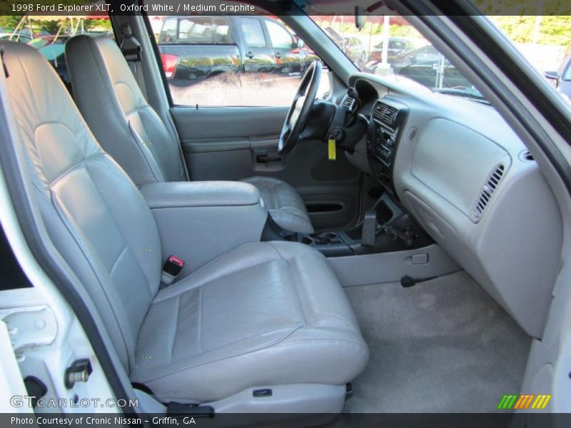 Oxford White / Medium Graphite 1998 Ford Explorer XLT