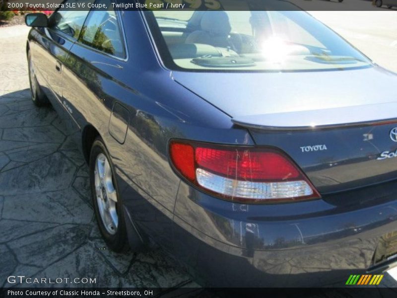 Twilight Blue Pearl / Ivory 2000 Toyota Solara SLE V6 Coupe