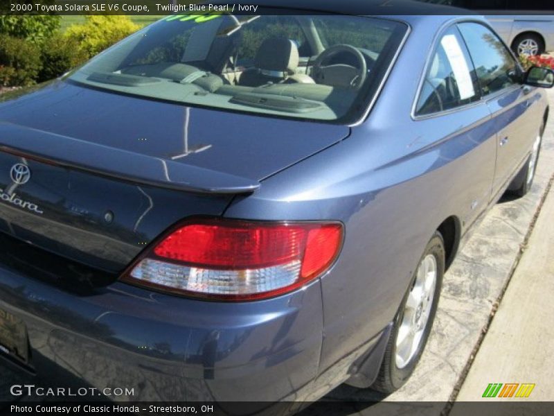 Twilight Blue Pearl / Ivory 2000 Toyota Solara SLE V6 Coupe